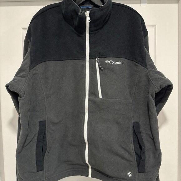 Columbia Jacket Men's Size XL Interchange Omni-Shield Fleece Nylon Full Zip Grey - Picture 1 of 15